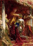 Frank Bernard Dicksee Victory A Knight Being Crowned With A Laurel Wreath oil painting on canvas
